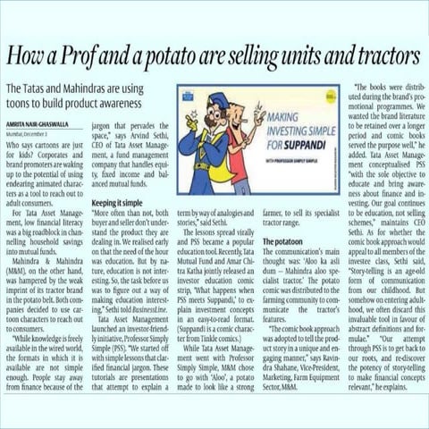 How A Prof & A Potato Are Selling Units And Tractors