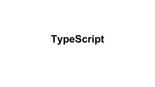 TypeScript by Howard