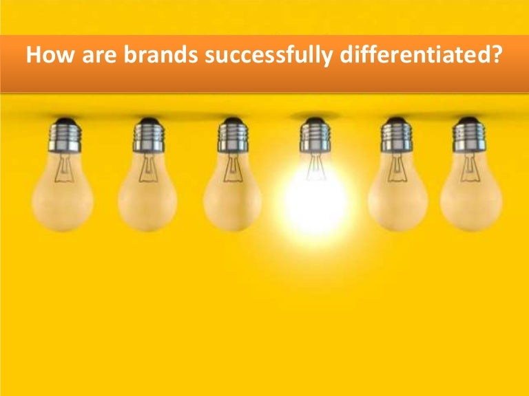 How Are Brands Successfully Differentiated