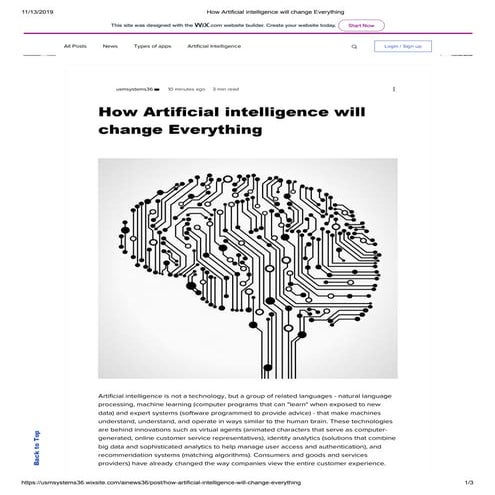 How artificial intelligence will change everything