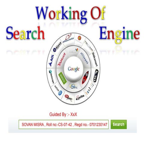 How a search engine works slide