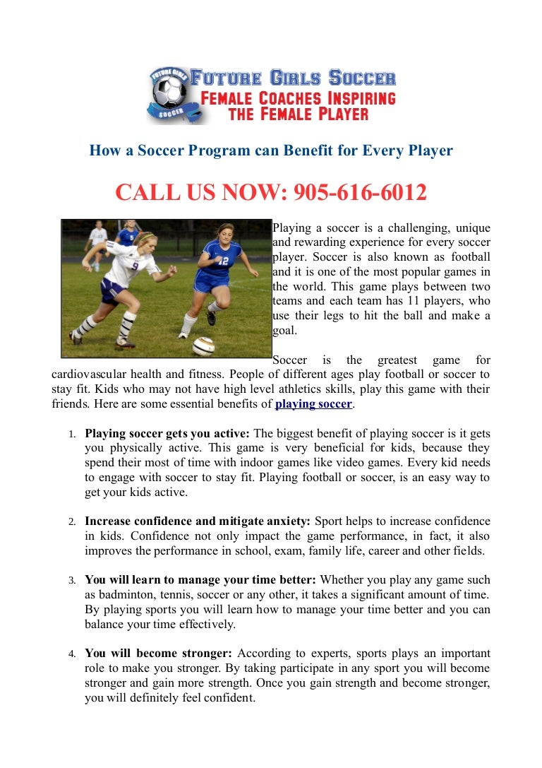 How a Soccer Program can Benefit for Every Player