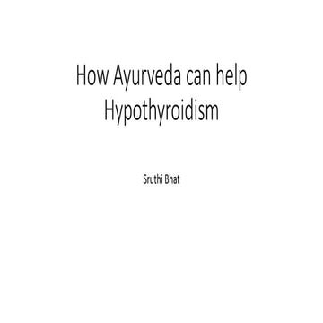 How ayurveda can help Hypothyroidism