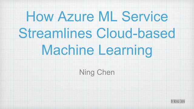 How azure ml service streamlines cloud based machine learning