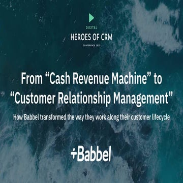 Nina Pollex: 'From "Cash Revenue Machine" to "Customer Relationship Management"'