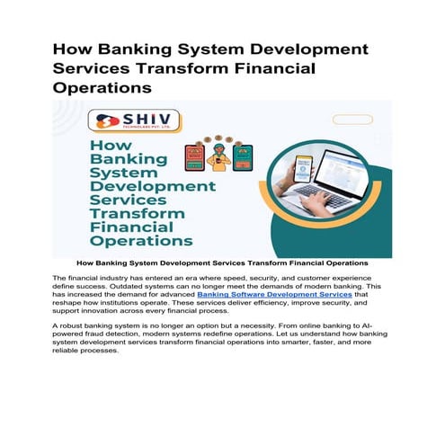 AI-Powered Banking Solutions Enhance Finance