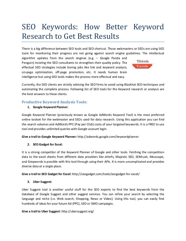 How Better Keyword Research To Get Best Results