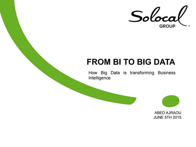 How big data is transforming BI