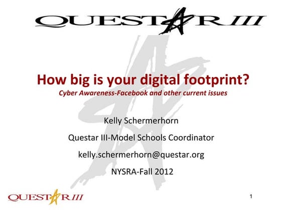 Ignite Presentation on Digital Footprints | PPT