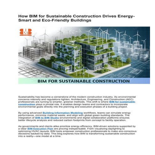 How BIM for Sustainable Construction Drives Energy.docx