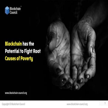 How blockchain can combat poverty 