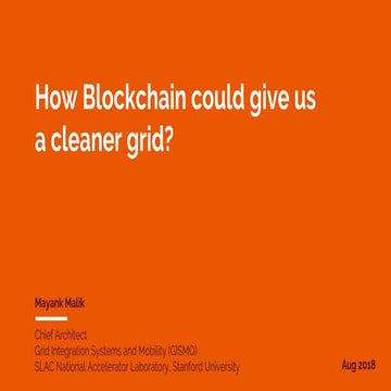How blockchain could give us a cleaner grid