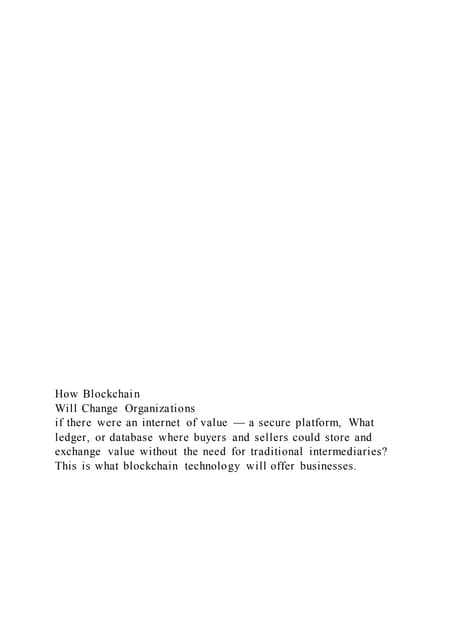 How BlockchainWill Cha