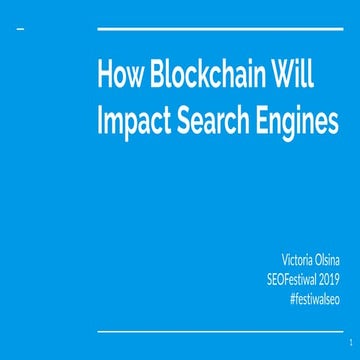 How blockchain will impact search engines