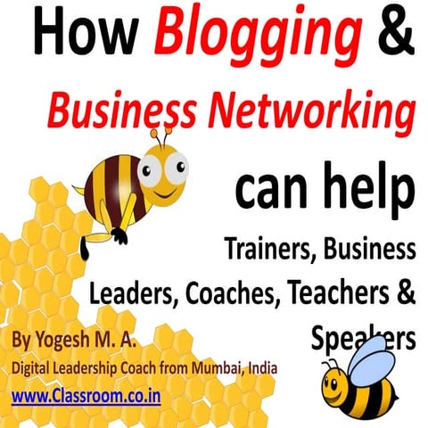 How blogging & business networking can help trainers, business leaders, coaches