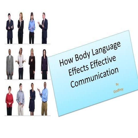 How body language effects effective communication