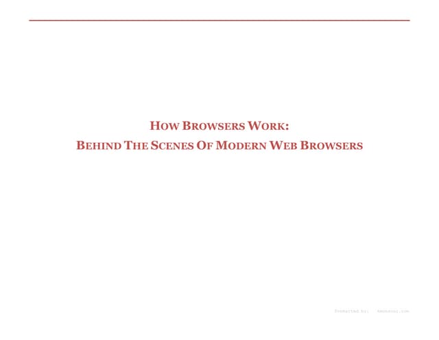 How browsers work landscape