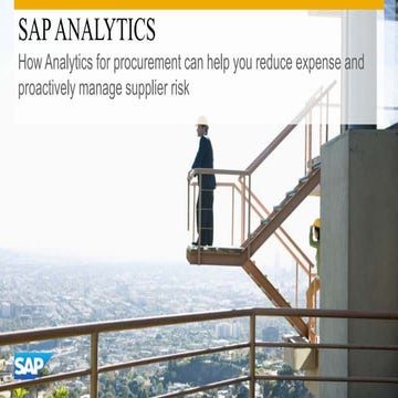 SAP Analytics for Procurement