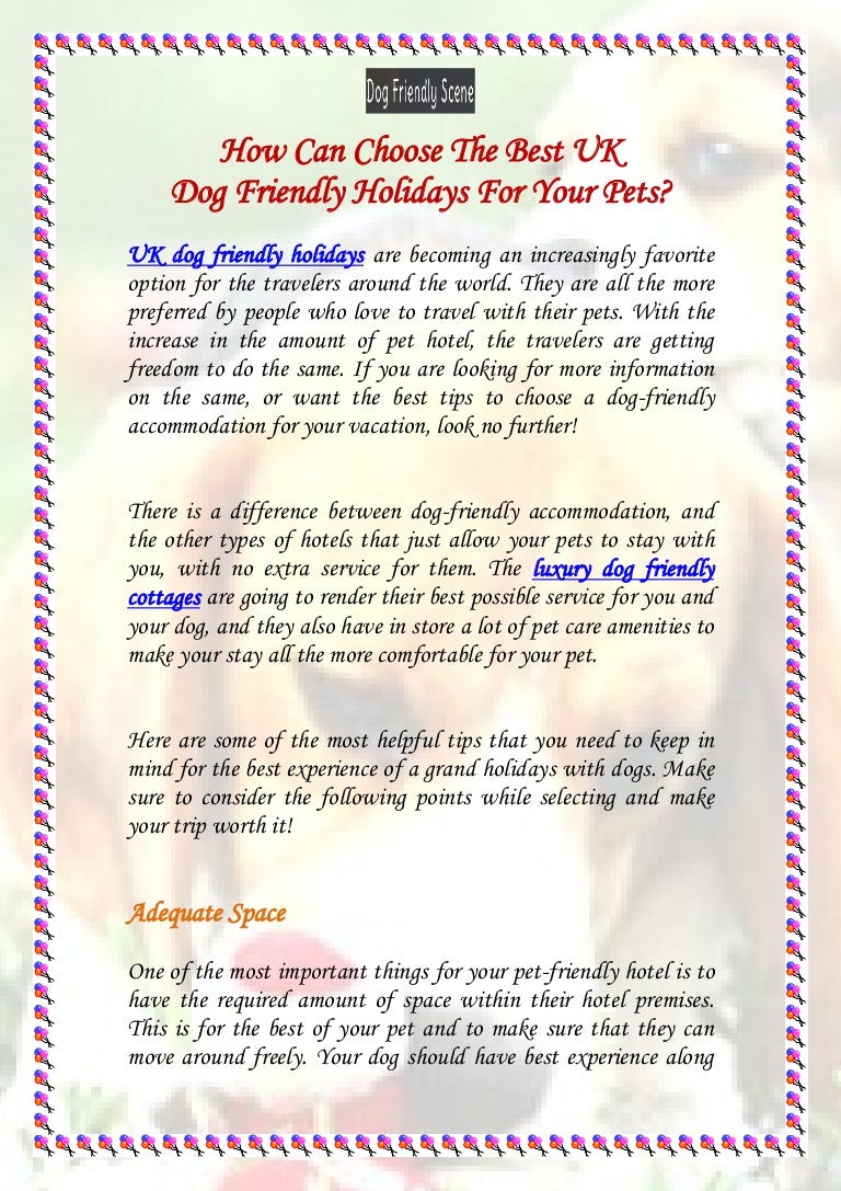 5 star dog friendly cottages