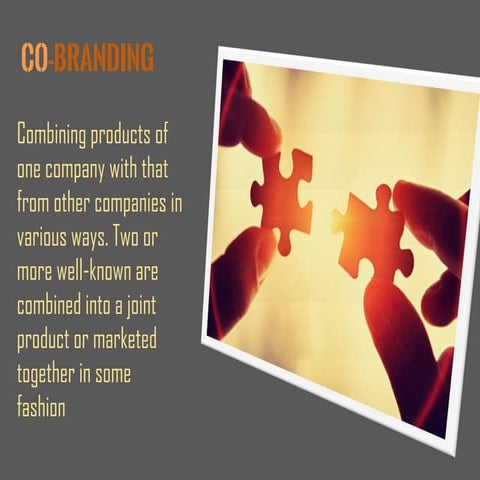 How can companies combine products to create strong co brands or ingredient b...