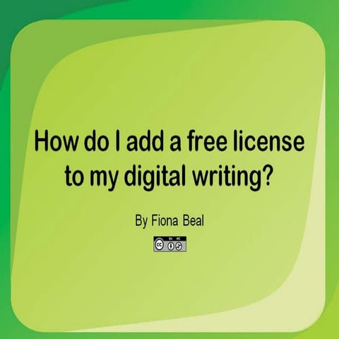 How can I add a digital license to my digital creations?