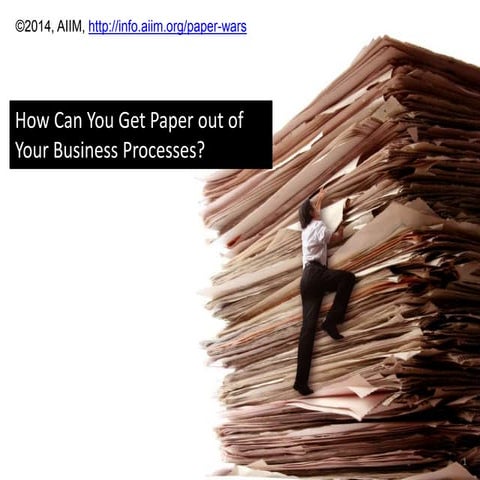How can I get rid of paper in my business processes?