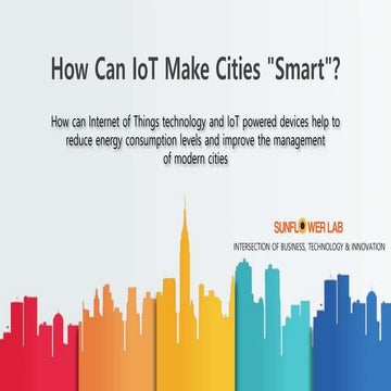 How Can IoT Make Cities "Smart"?