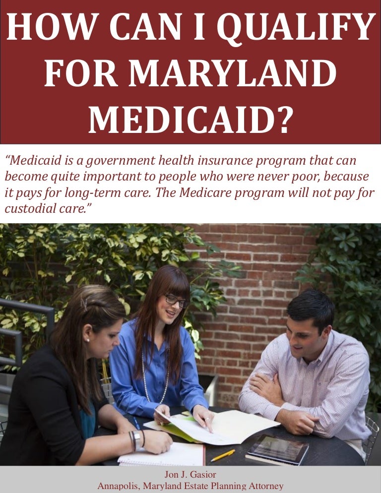 How Can I Qualify For Maryland Medicaid