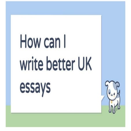 How Can I Write Better UK Essays