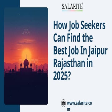 How Can Job Seekers Find the Best Job In Jaipur Rajasthan in 2025.pptx