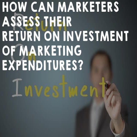 How can marketers assess their return on investment of marketing expenditures 