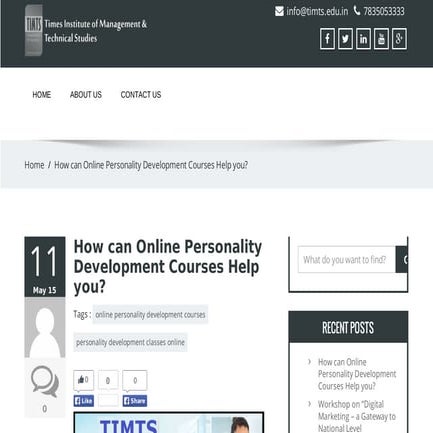 How can online personality development courses help you