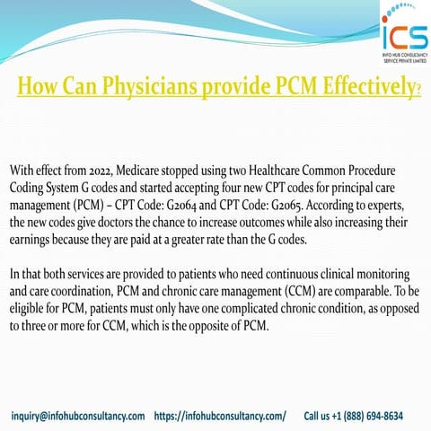 Billing for principal care management | PPTX