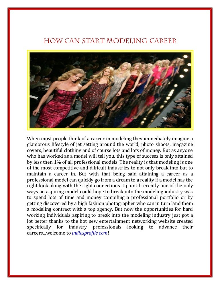 How can start modeling career