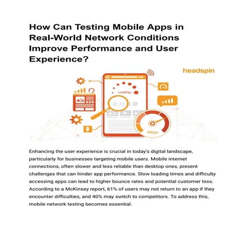 How Can Testing Mobile Apps in Real-World Network Conditions Improve Performa...