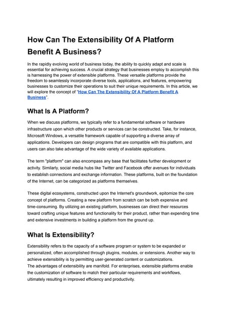 How Can The Extensibility Of A Platform Benefit A Business How Can The Extensibility Of A Platform Benefit A Business.pdf