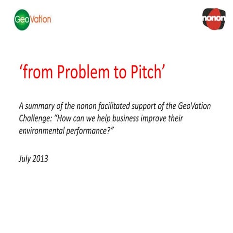 How can we help business improve their environmental performance   from probl...