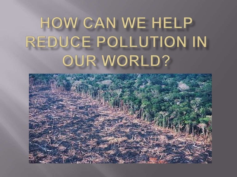 How can we help reduce pollution in our