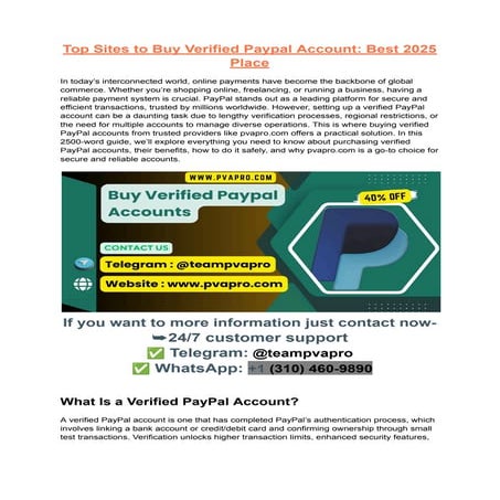 How Can You Get a Verified PayPal Account in the Usa Fast_.pdf