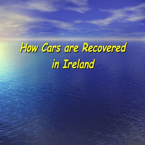 How Cars Are Recovered