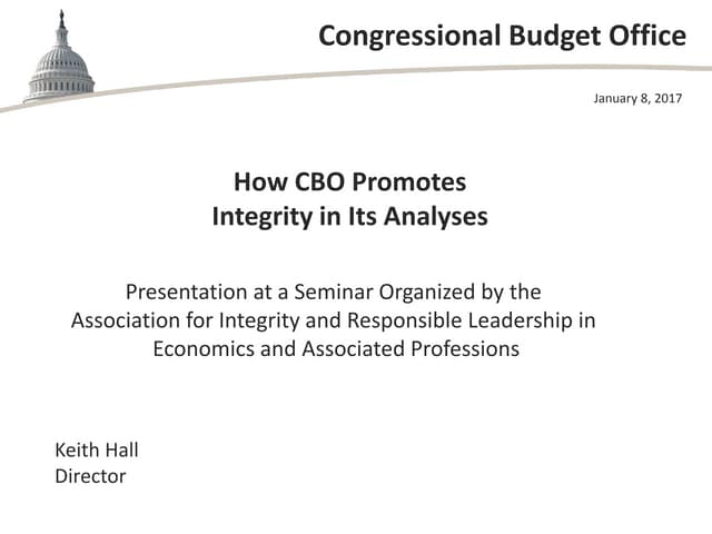 How CBO Promotes Integrity in Its A...