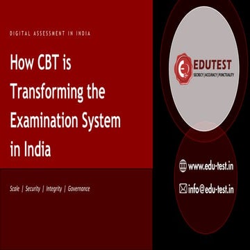 Computer based test designs (cbt) | PPTX