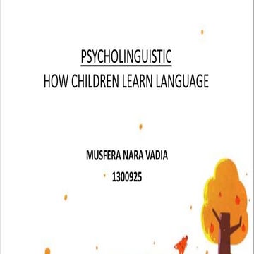 How children learn language