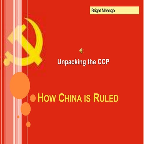 How china is ruled: Unpacking the CCP