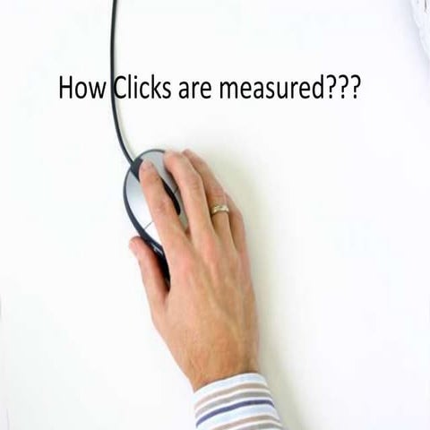 How clicks are measured