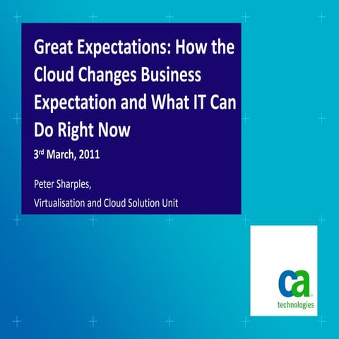 How Cloud Changes Business Expectations