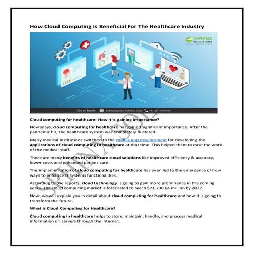 How cloud computing is beneficial for the Healthcare industry.pdf