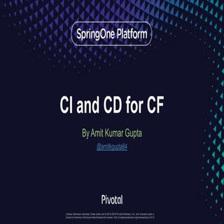 How Cloud Foundry is CI'd