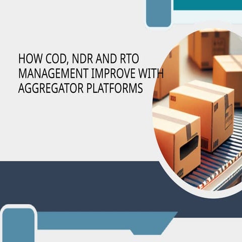Enhancing COD, NDR, and RTO Management with Logistics Aggregator ...