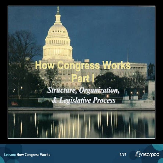 How Congress Works PPT